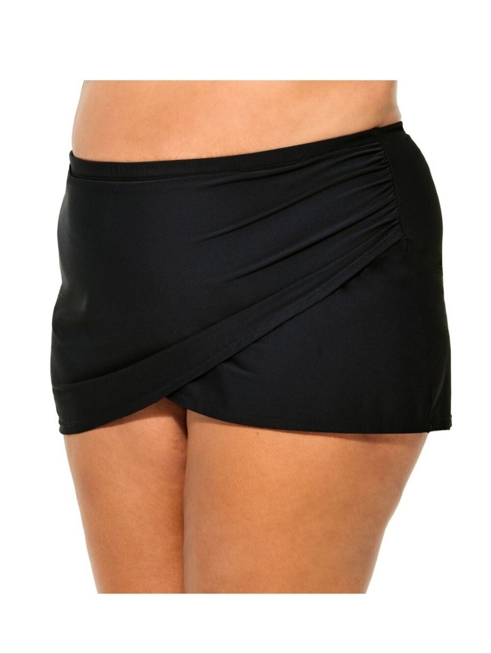 Black Women's Size XLarge XL Swim Skirt with Wrap Front NWT Freshwater Brand